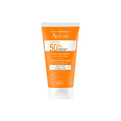 Avene Fragrance-Free Sunscreen Cream for Dry Skin SPF50+ - Water-Resistant & Moisturizing - Glamourous Grace