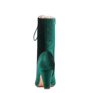 Claire Velvet Victorian Booties - Glamourous Grace