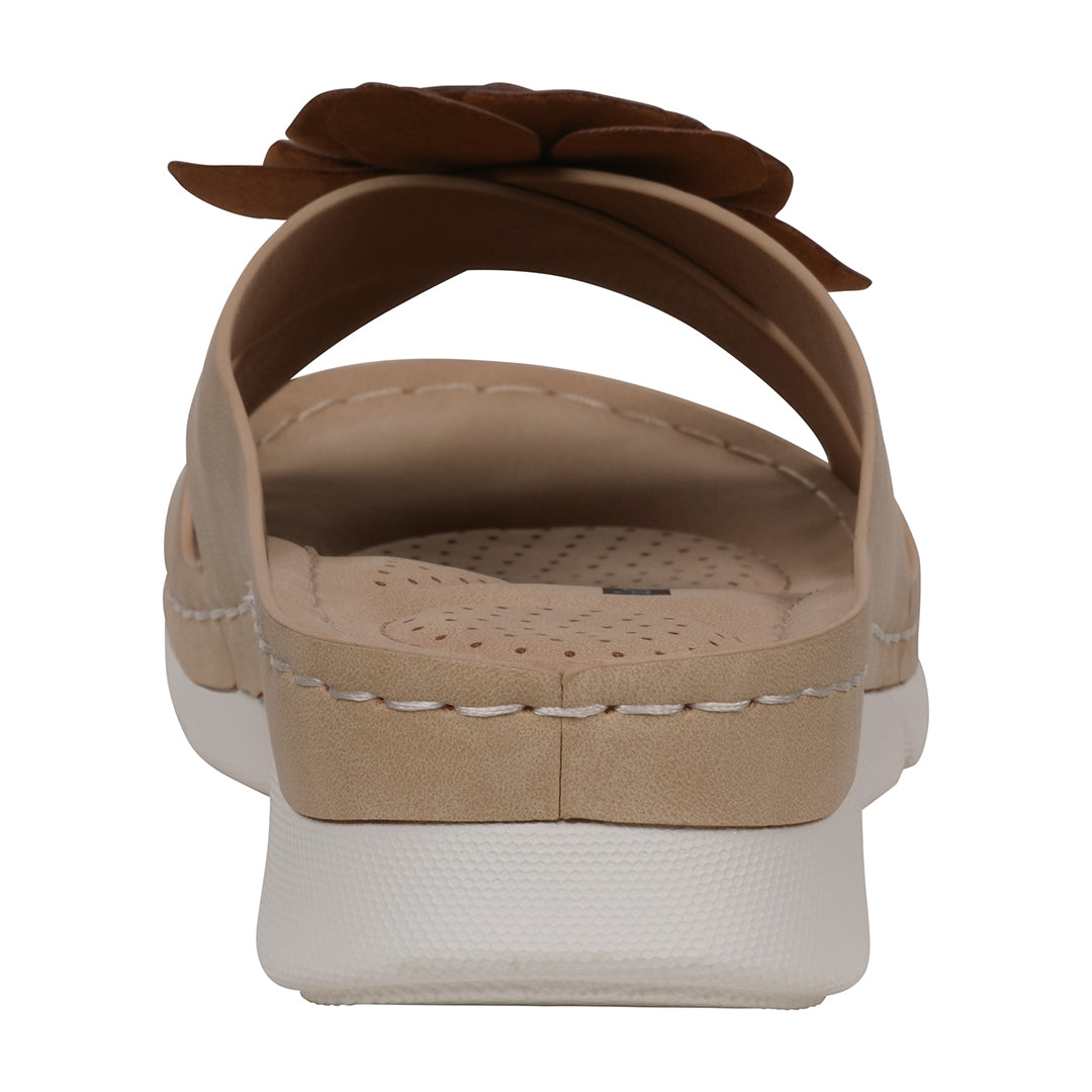 Women's Claire Tan Cushioned Footbed Sandals - Glamourous Grace