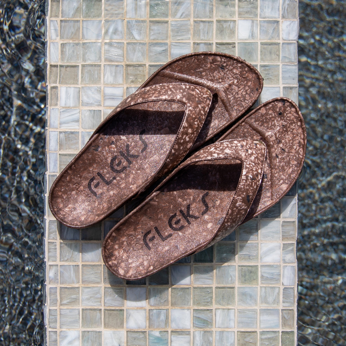 West Beach Flip Flop - Coconut Shell - Glamourous Grace