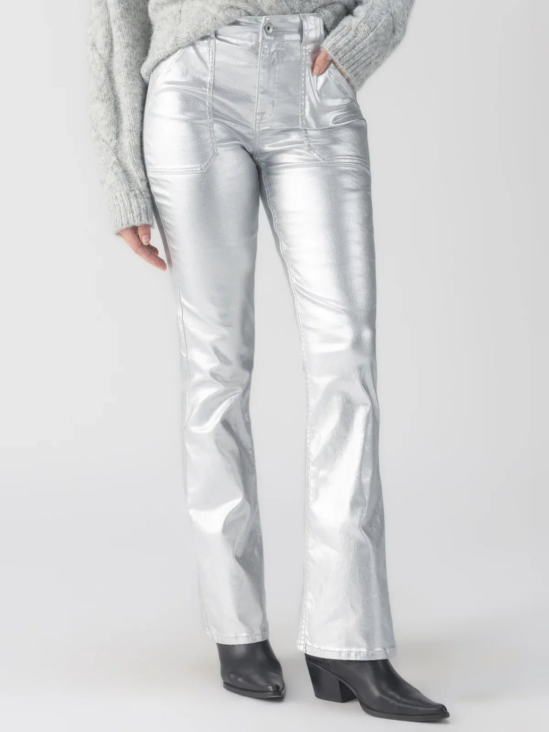 Sanctuary Metallic Hayden Bootcut pant - Glamourous Grace