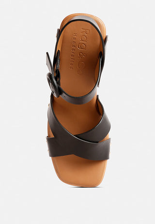 Cristina Cross Strap Embellished Heels