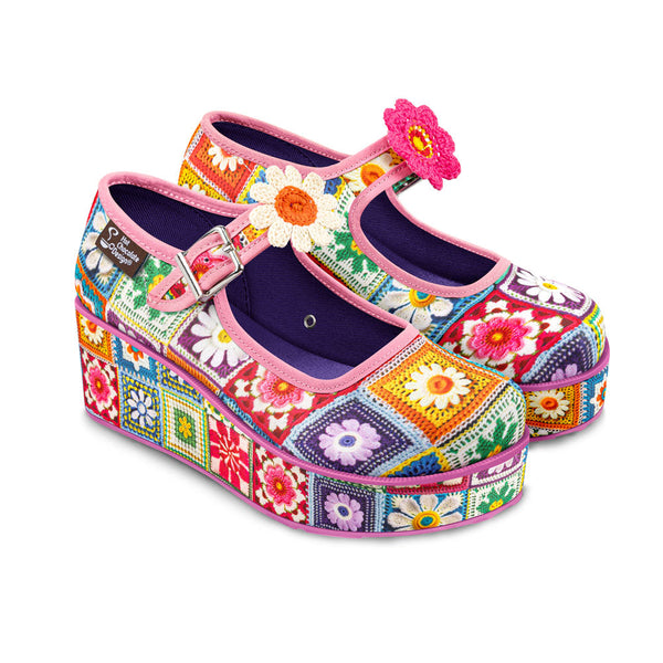 Crochet Women's Mary Jane Platforms - Glamourous Grace