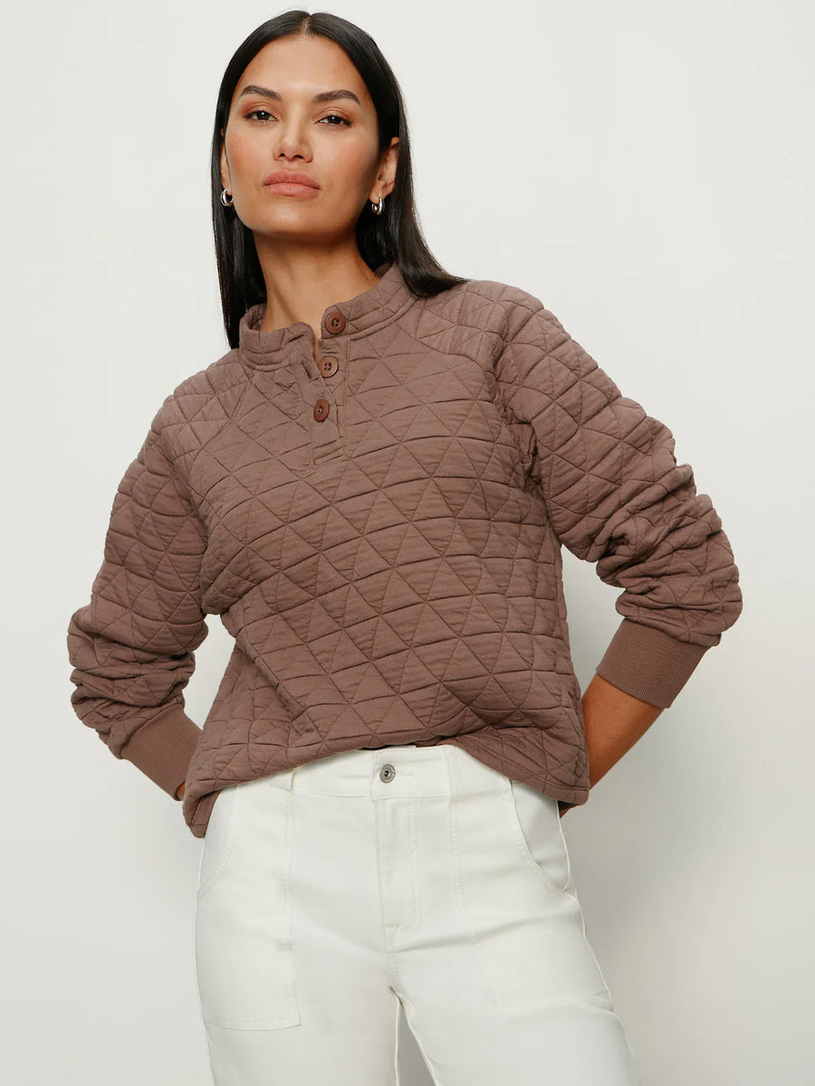 Sanctuary Quilted Button Up Popover - Glamourous Grace
