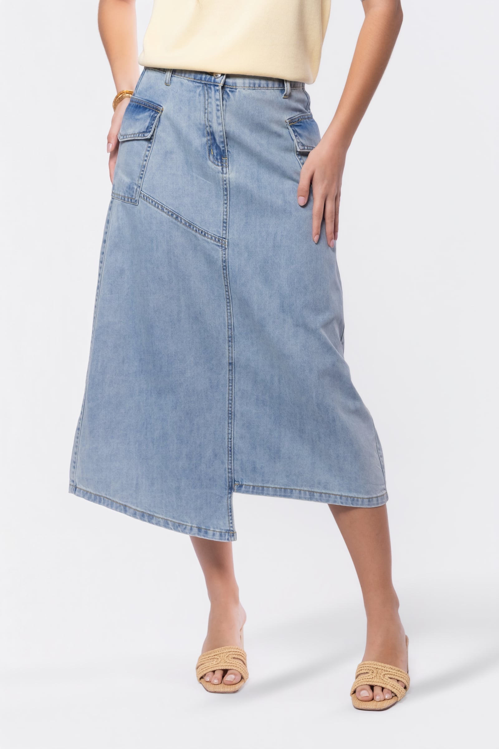 Willa Skirt (Blue) - Glamourous Grace