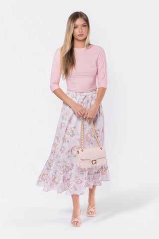 Nell Skirt (Pink Flower)