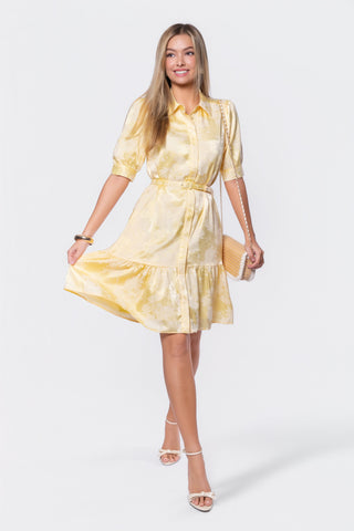 Celine Dress 39" (Butter Yellow)