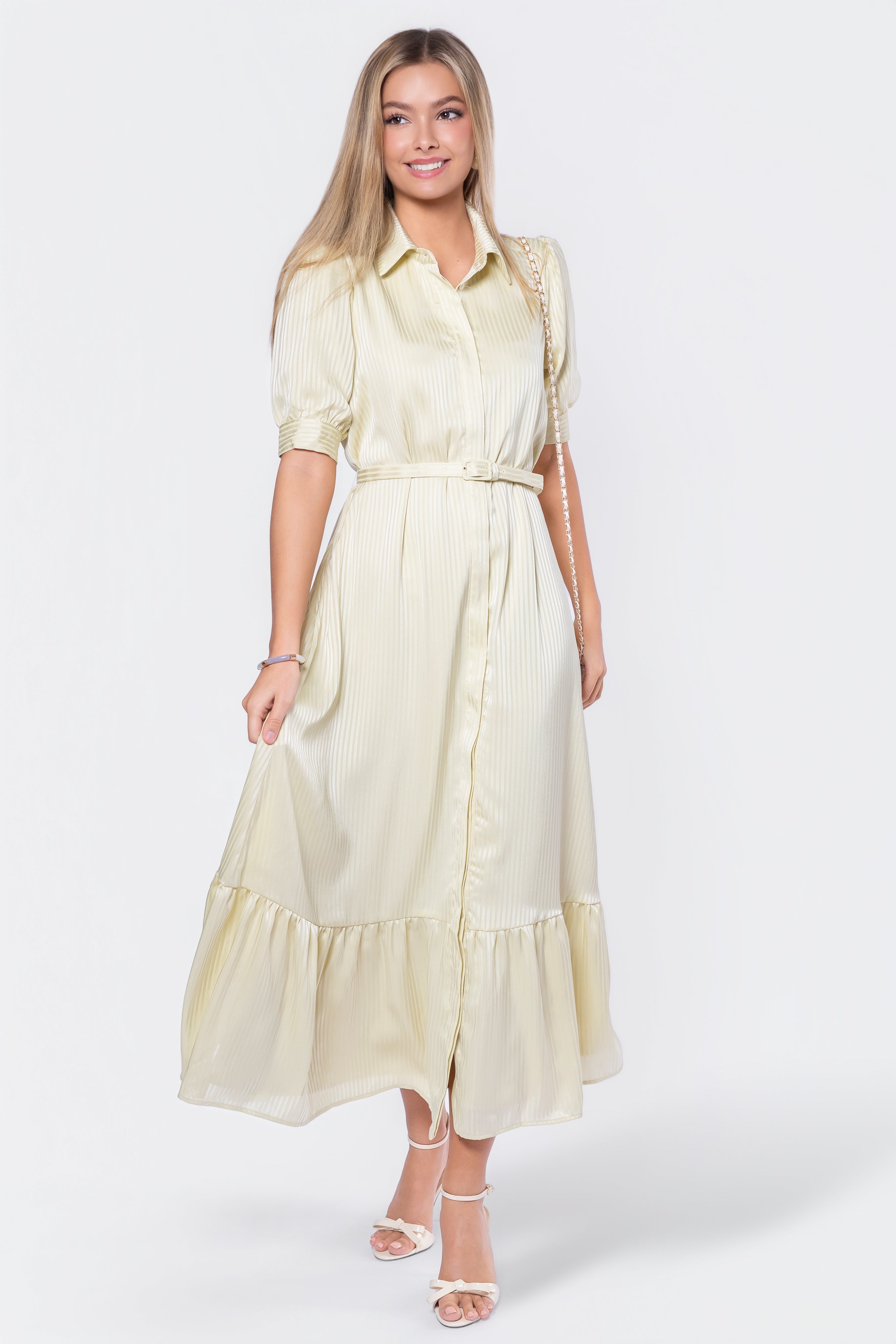 Rosalie Dress (Butter Yellow) - Glamourous Grace
