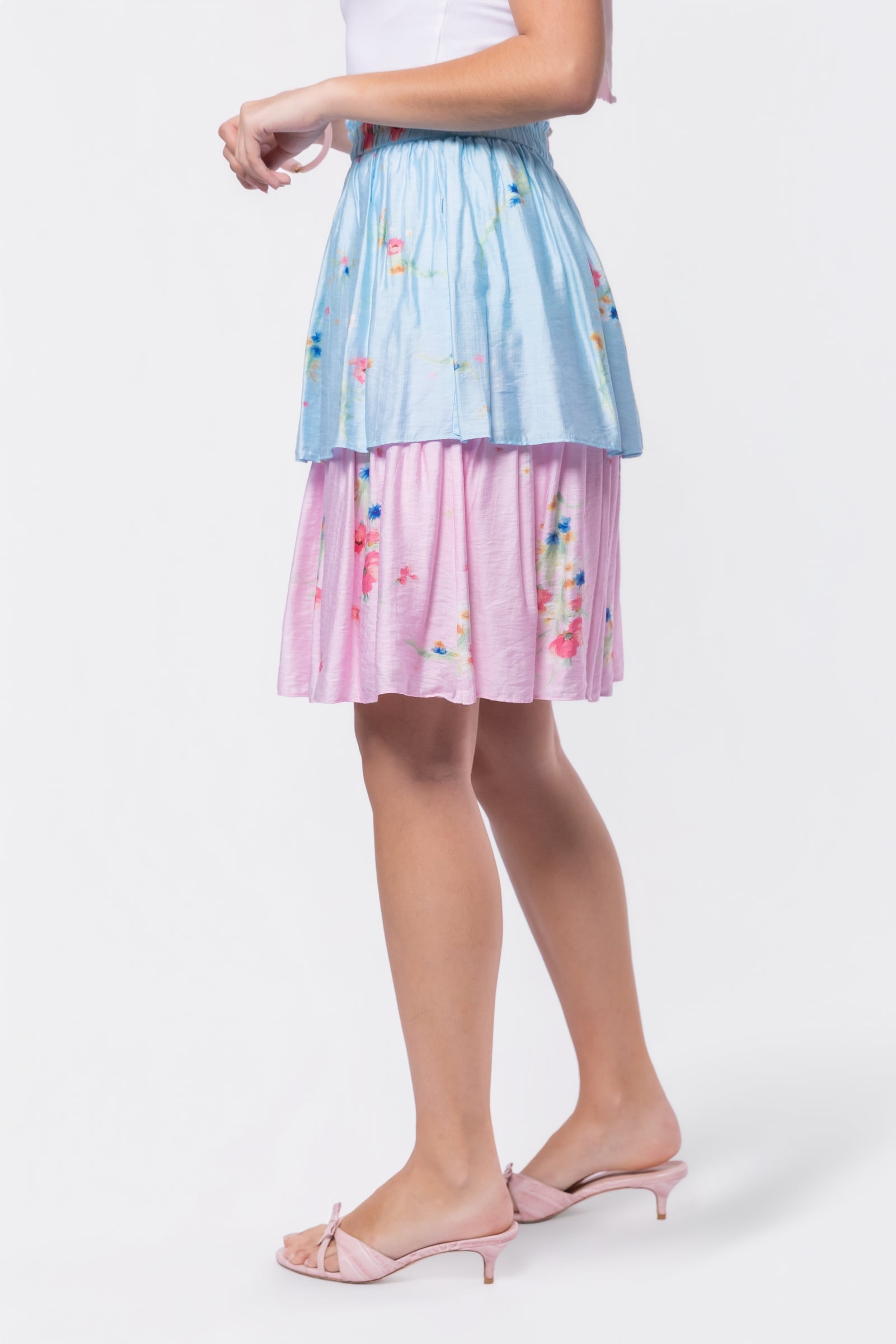 Nora Skirt 23" (Blue Pink) - Glamourous Grace