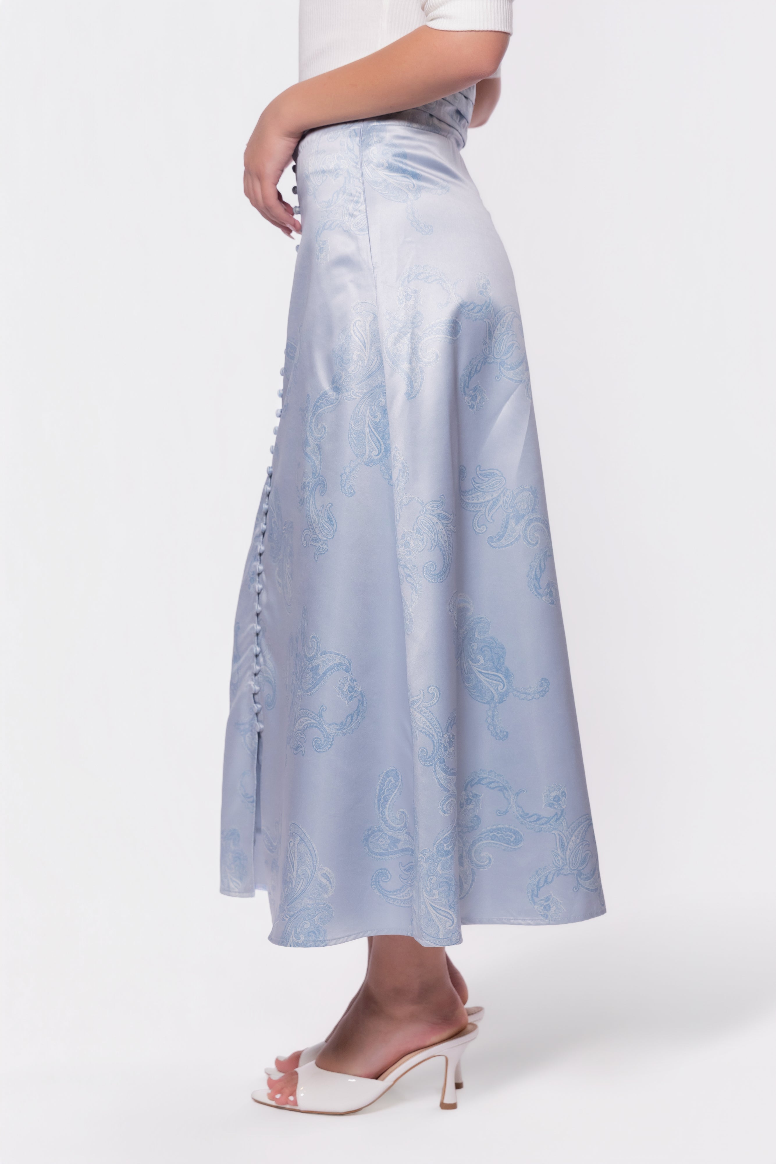 Lucy Skirt (Blue Grey) - Glamourous Grace