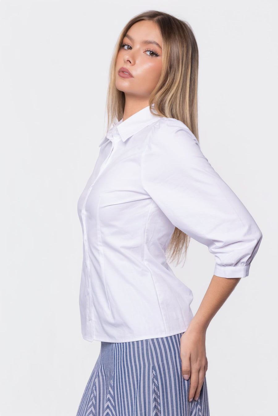 Pia Top (White) - Glamourous Grace