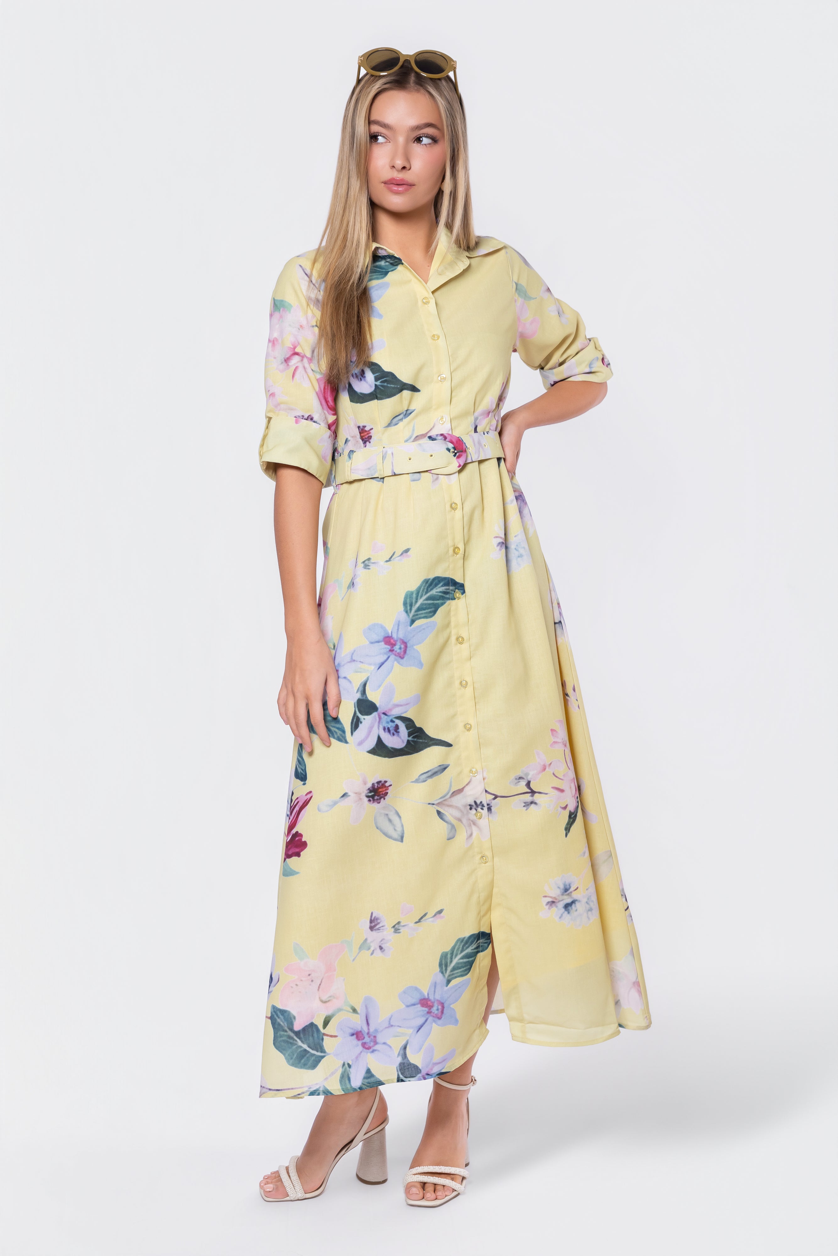 Lorina Dress (Yellow) - Glamourous Grace