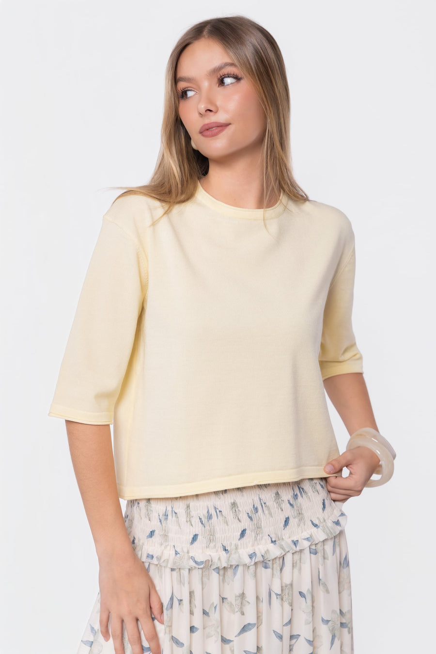 Jude Top (Butter Yellow) - Glamourous Grace