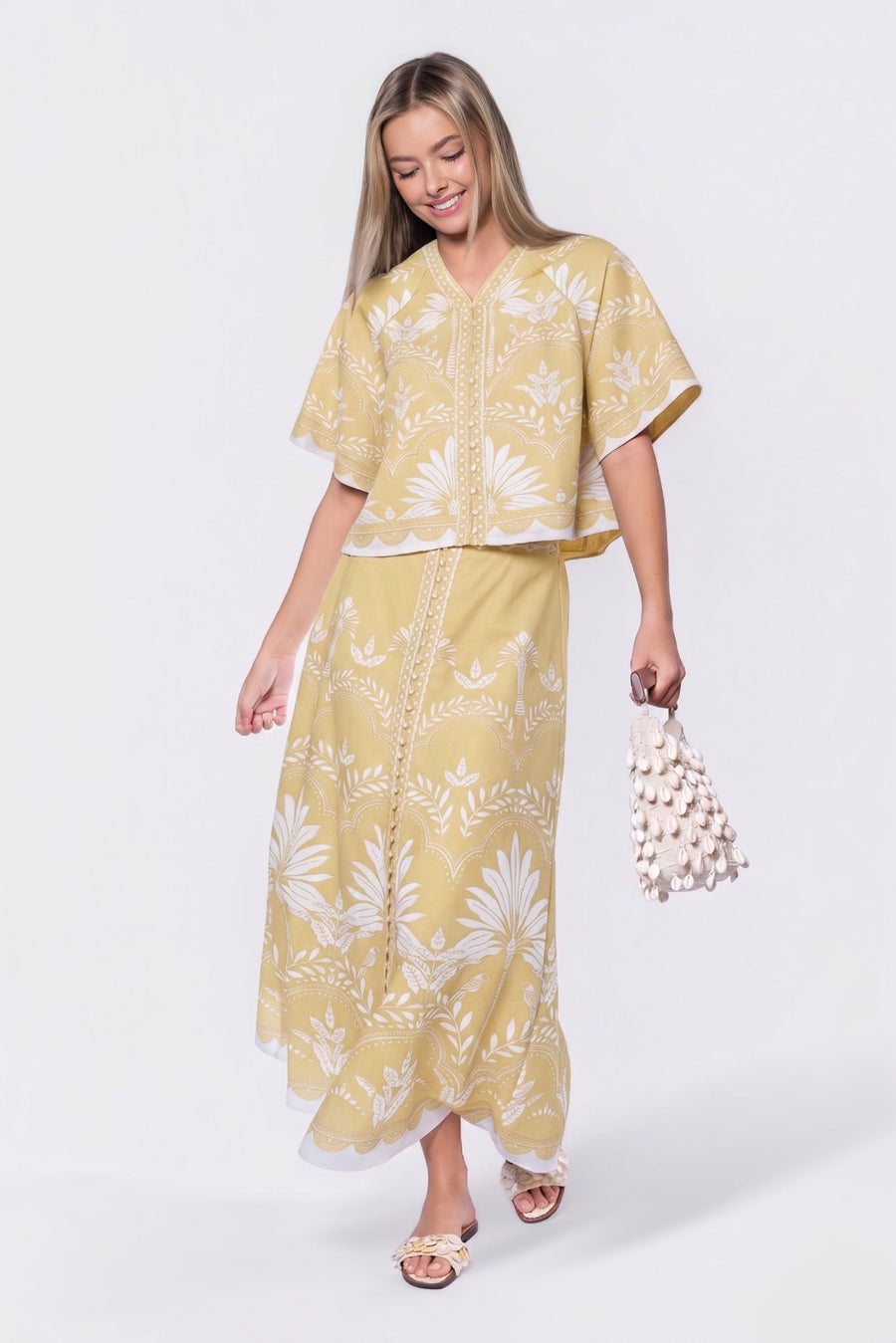 Lottie Top (Yellow White) - Glamourous Grace