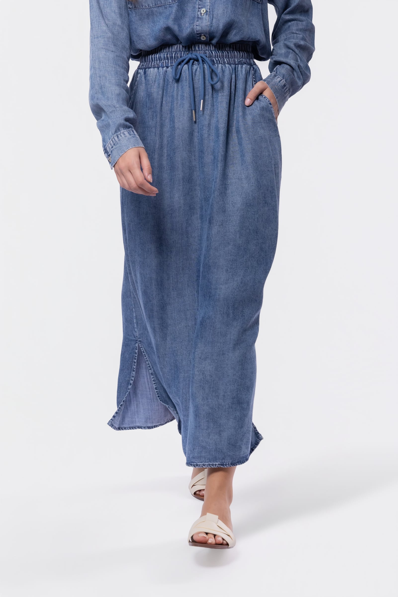 Denver Skirt 36" (Blue) - Glamourous Grace