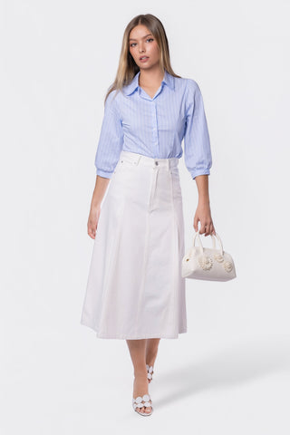 Pia Top (Blue Stripe)