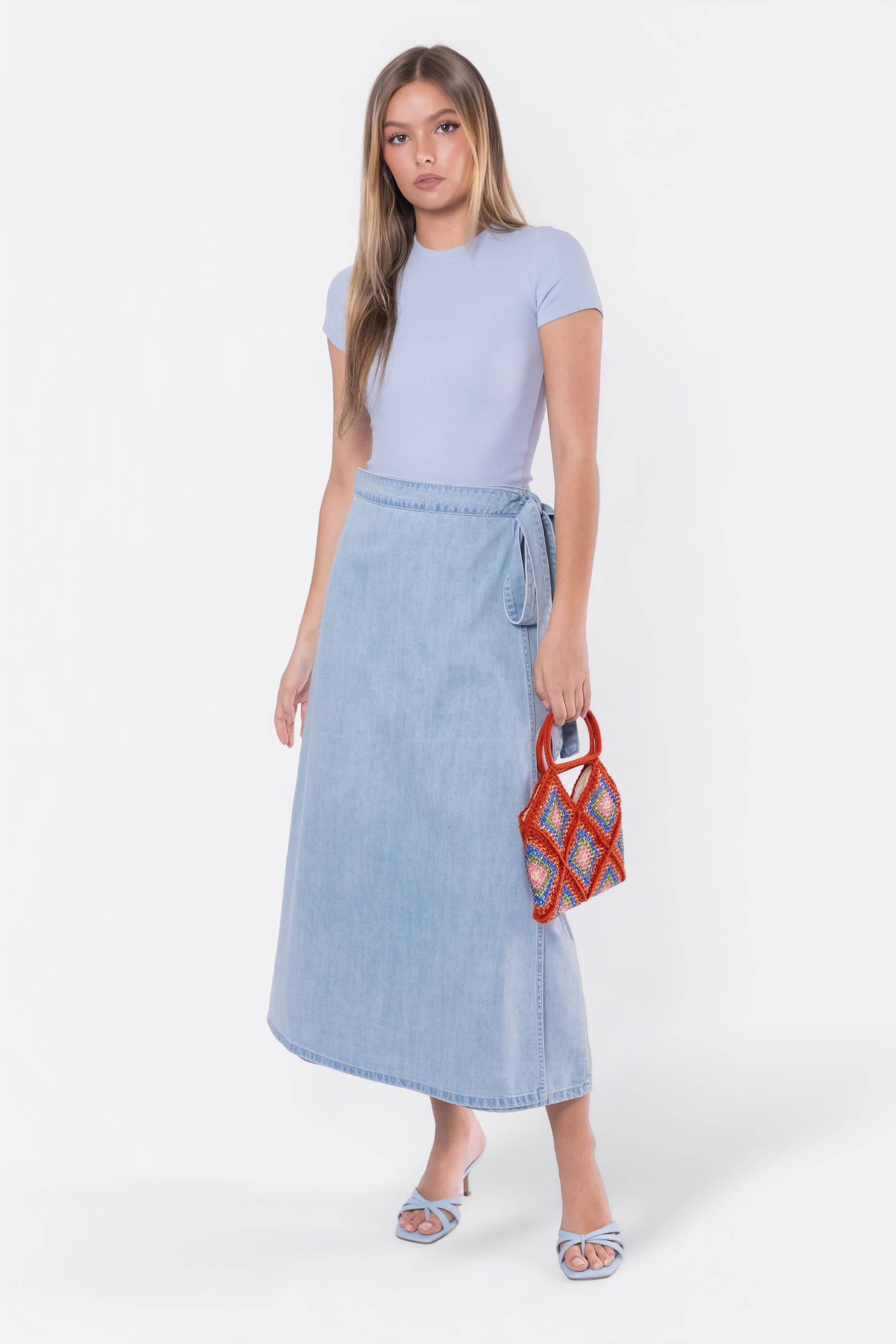 Sydney Skirt (Light Blue) - Glamourous Grace