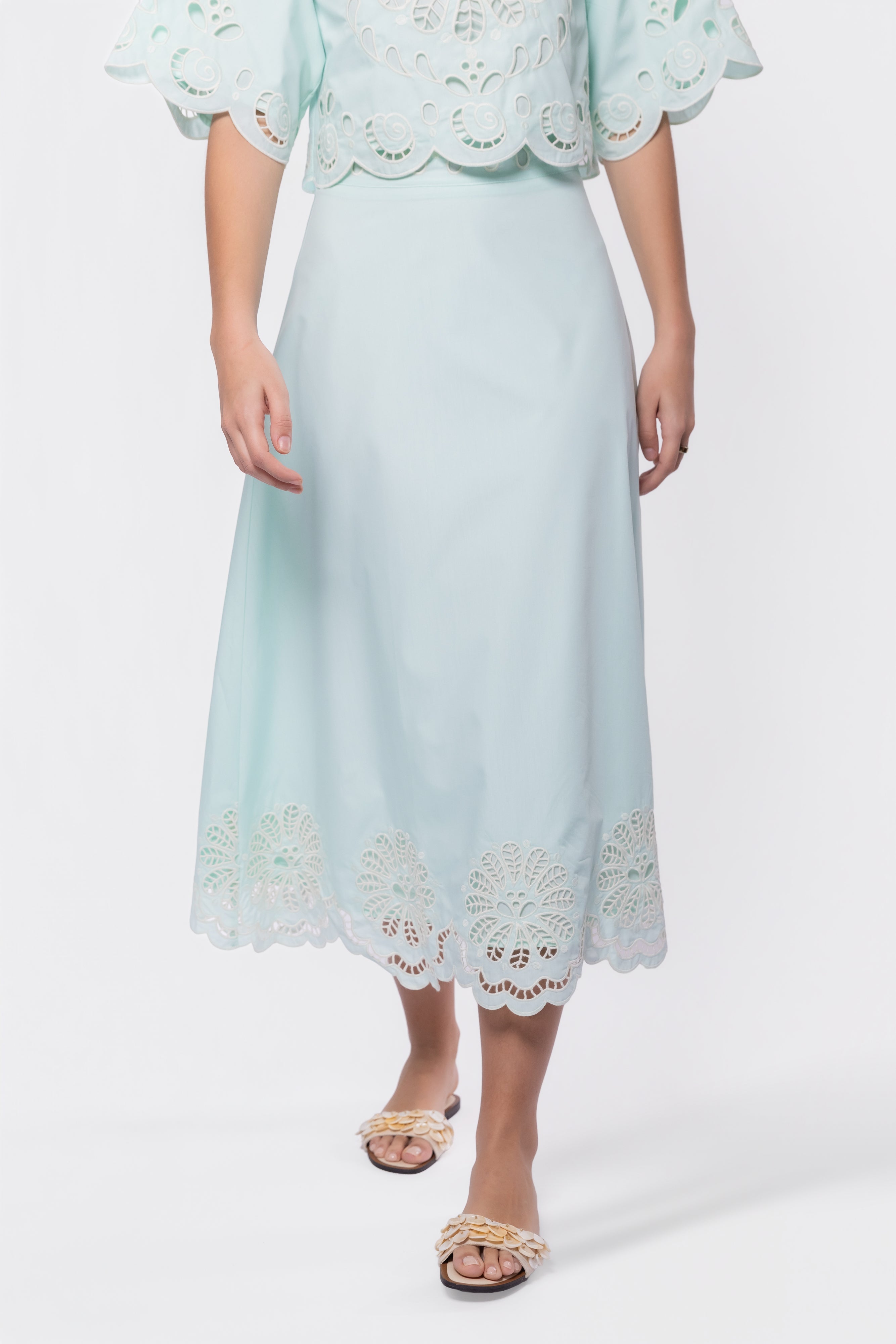 Kenna Skirt (Light Blue) - Glamourous Grace