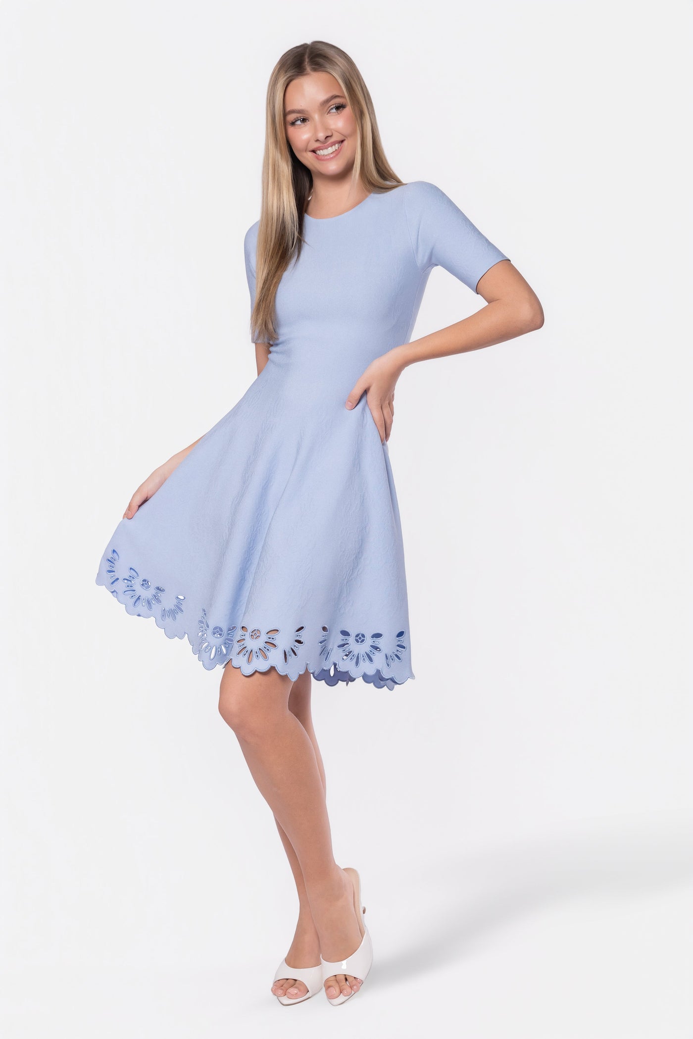 Lily Dress (Light Blue) - Glamourous Grace