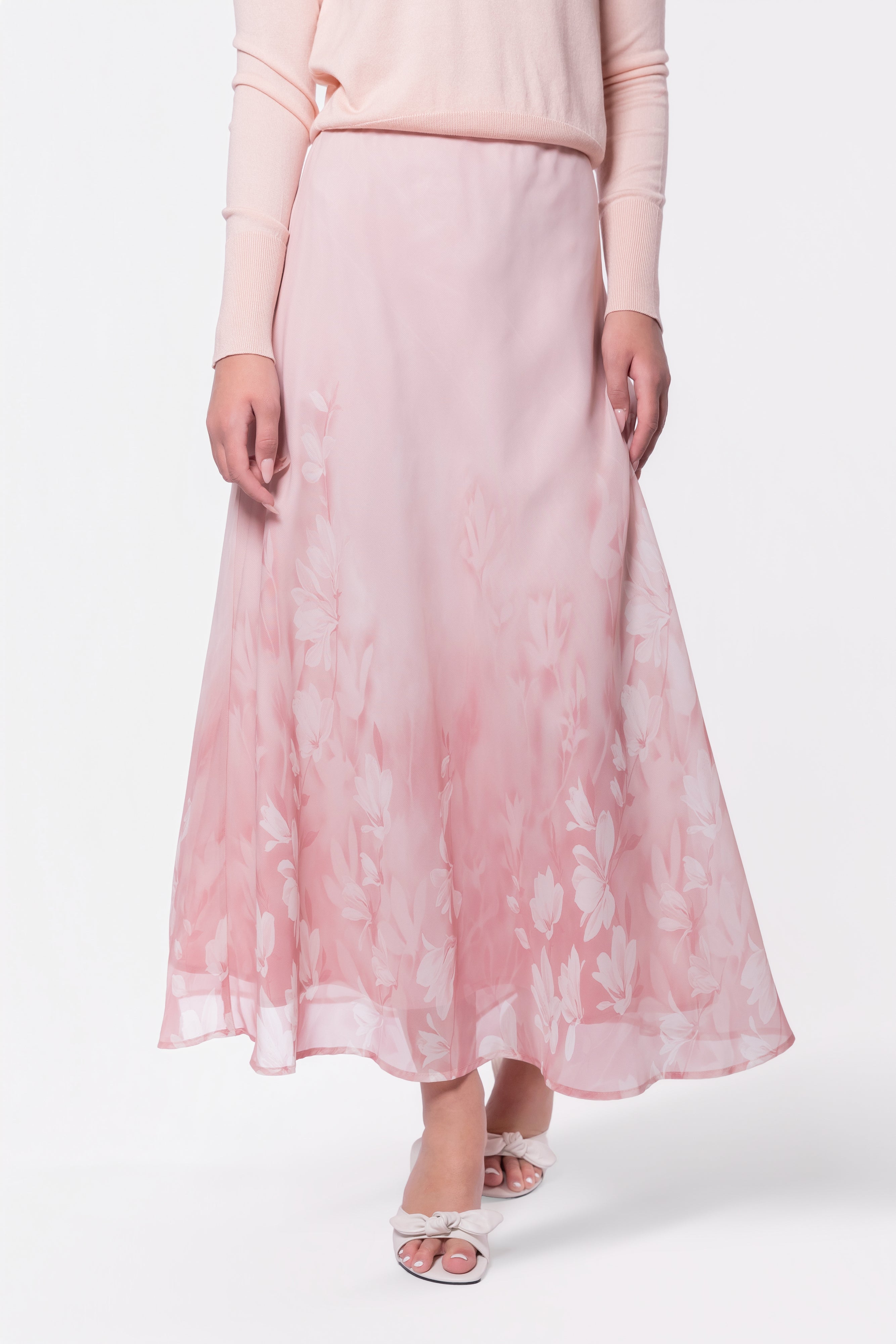 Lisa Skirt (Light Pink Flower) - Glamourous Grace