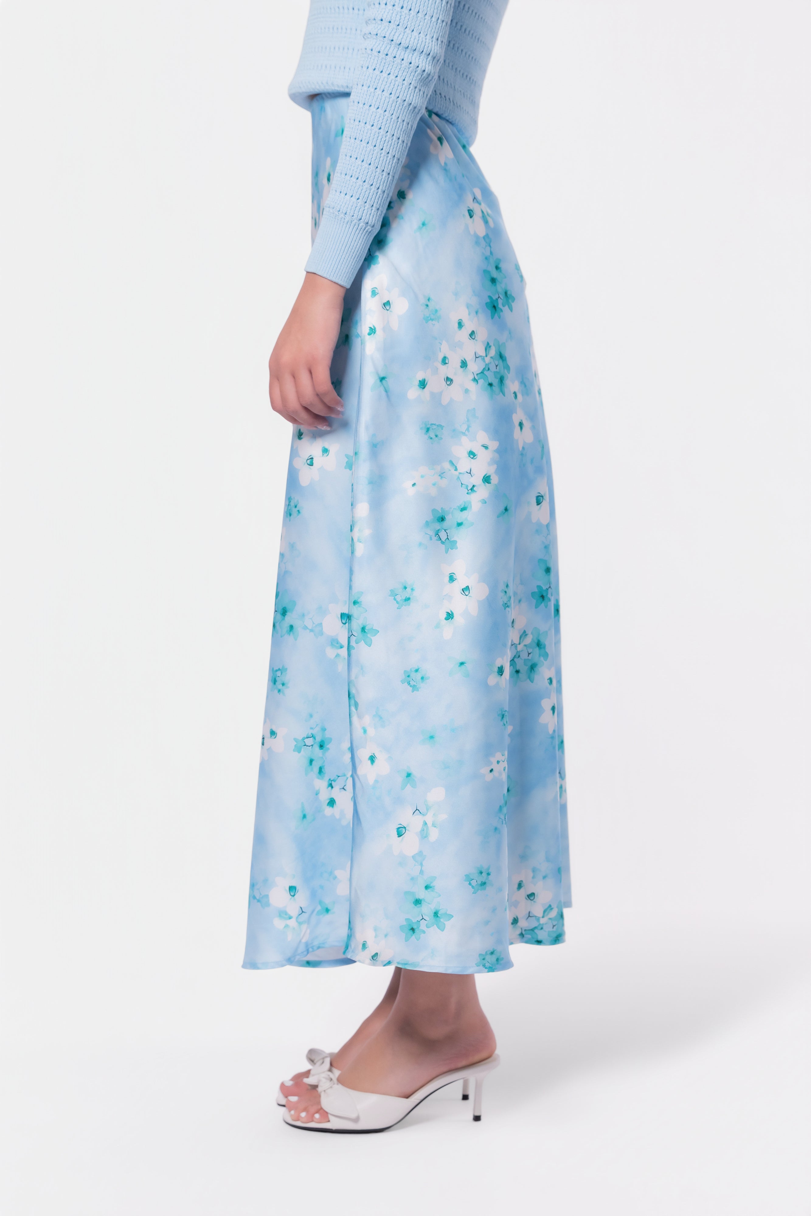 Lisa Skirt (Mint Flower) - Glamourous Grace