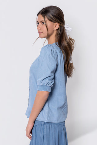 Fatima Top (Chambray)