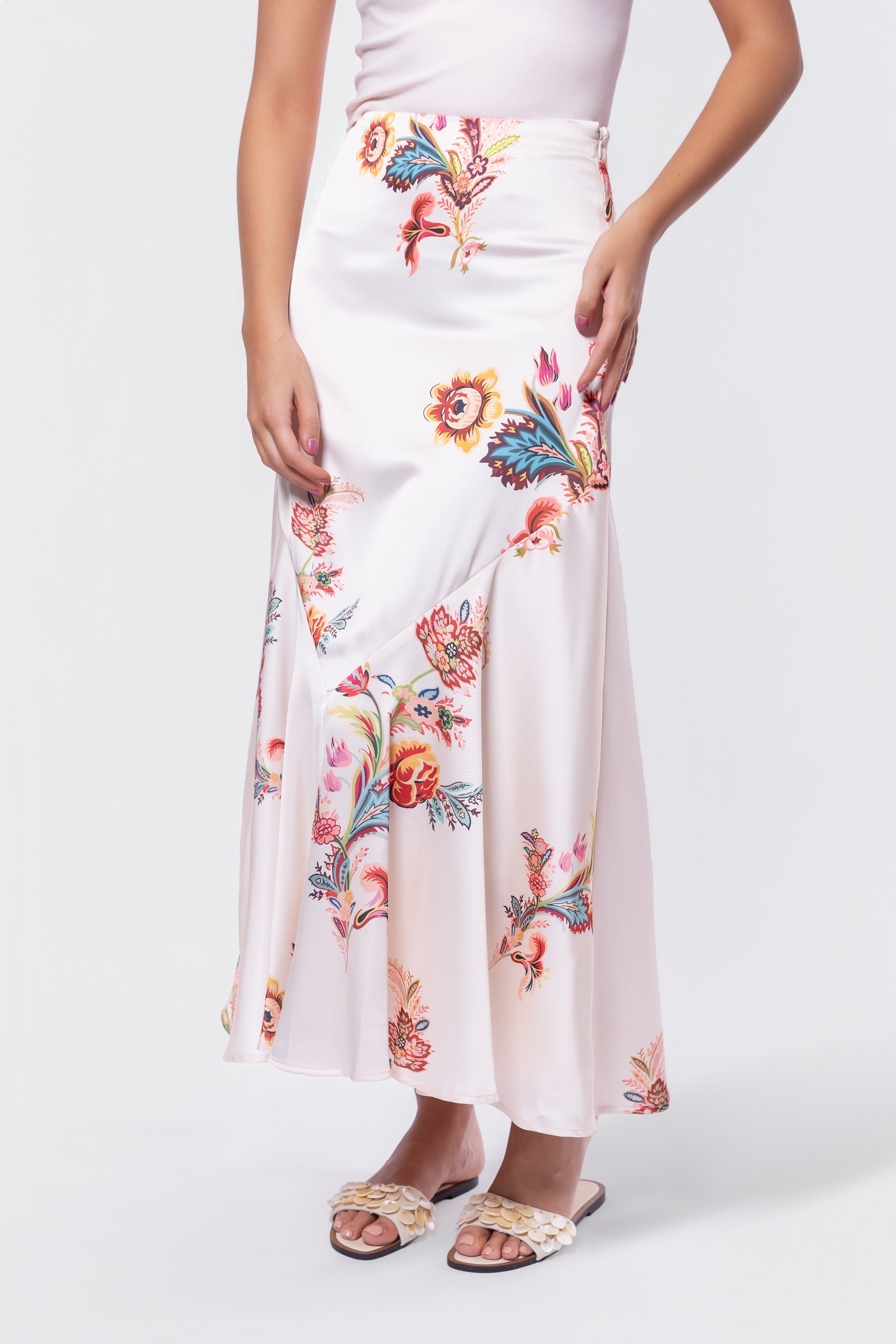 Rachel Skirt (Ivory Pattern) - Glamourous Grace