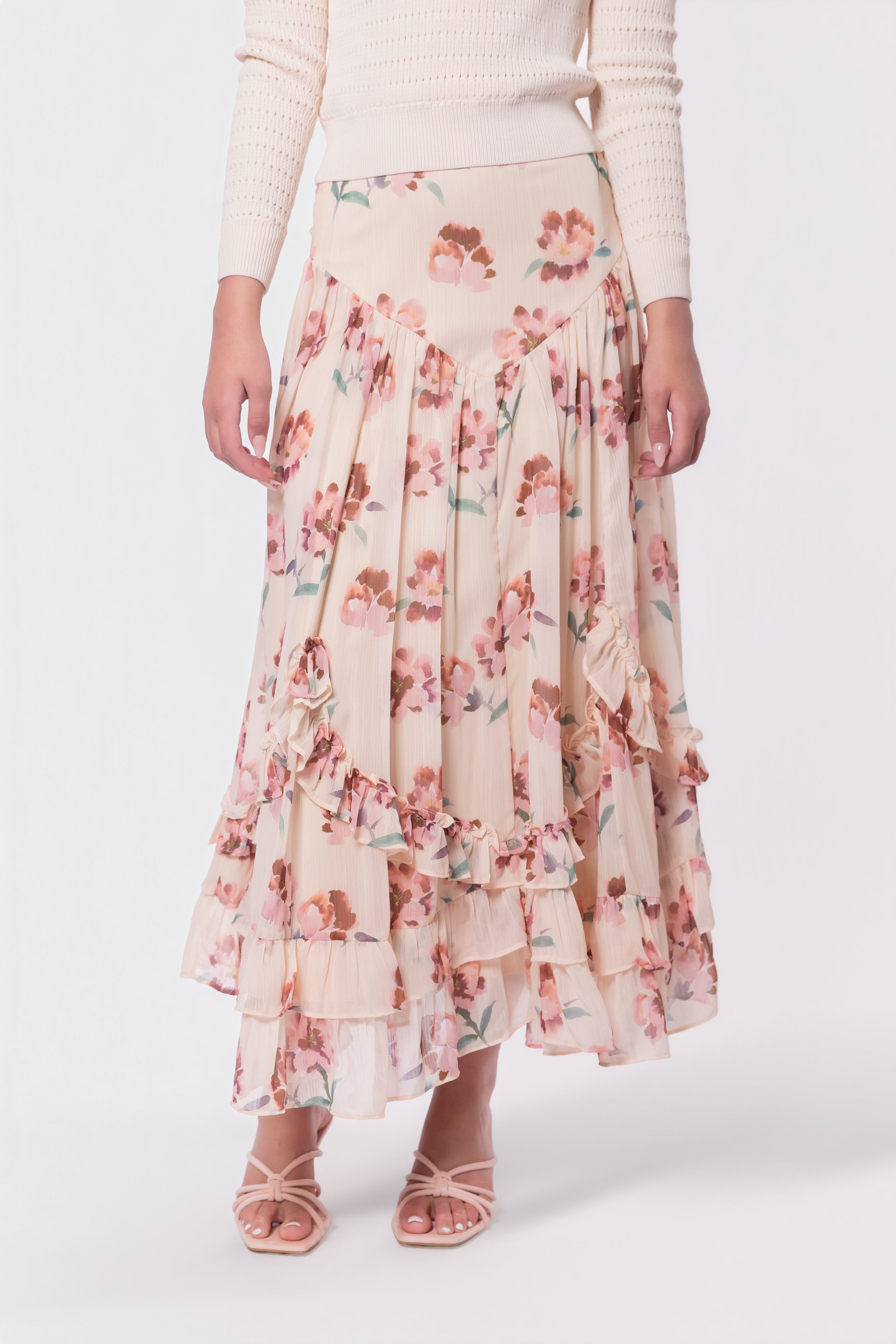 Kalina Skirt (Beige) - Glamourous Grace