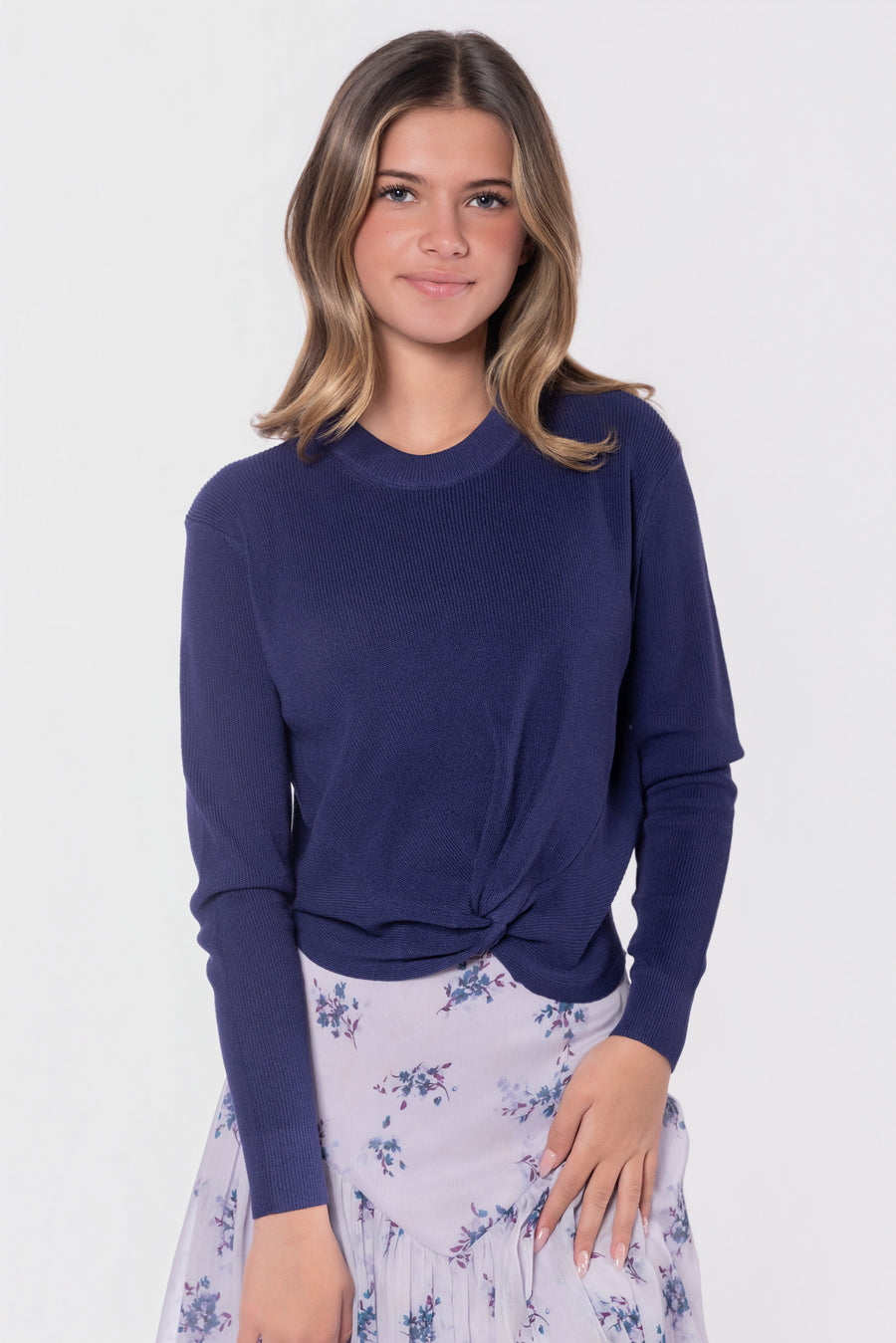 Mia Top (Navy) - Glamourous Grace
