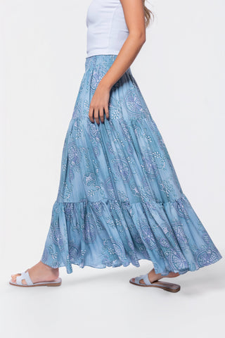 Eloisa Skirt (Green Pattern)