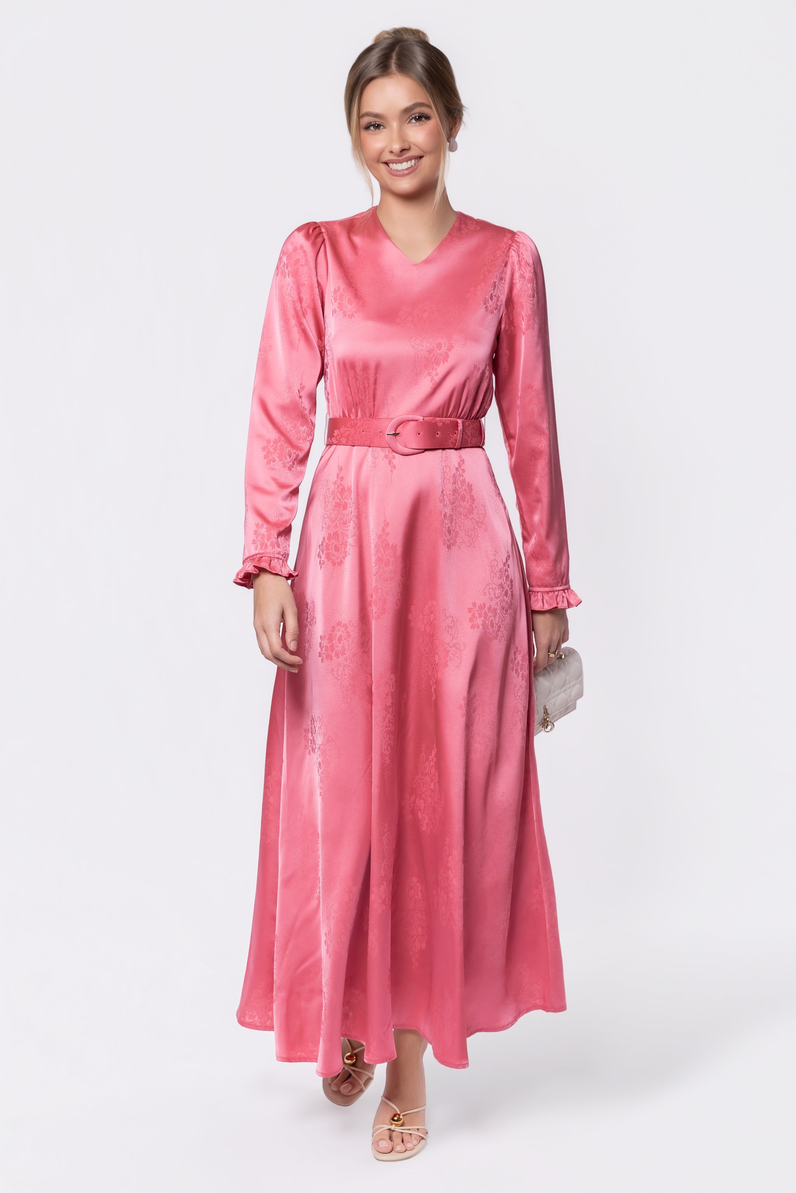 Helena Dress (Pink) - Glamourous Grace