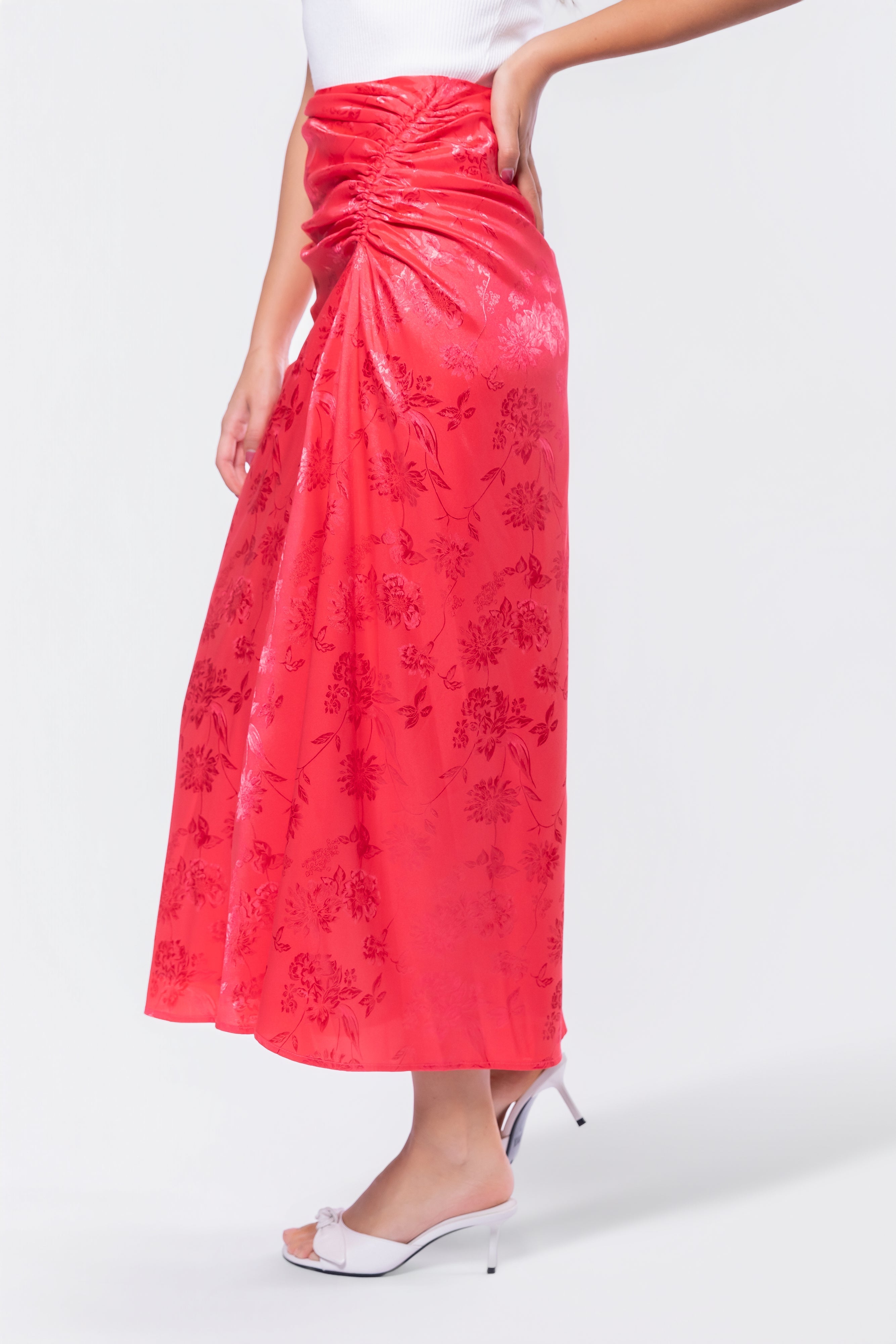 Amaris Skirt (Coral Pink) - Glamourous Grace