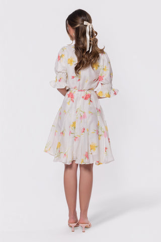 Reina Dress (White Flower)
