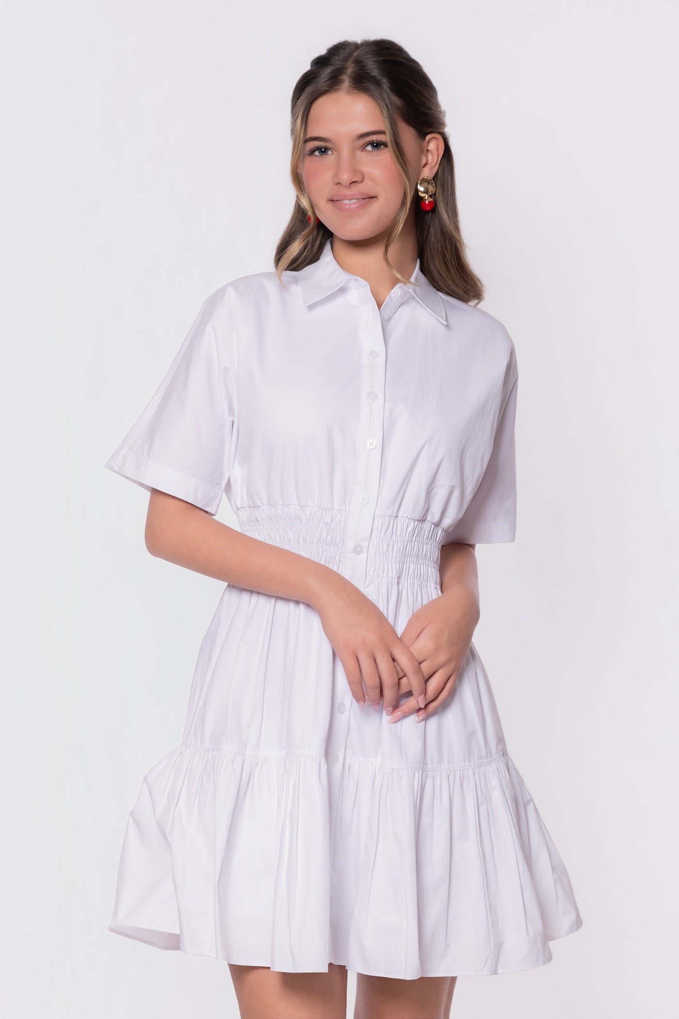 Wrenley Dress 36" (White) - Glamourous Grace