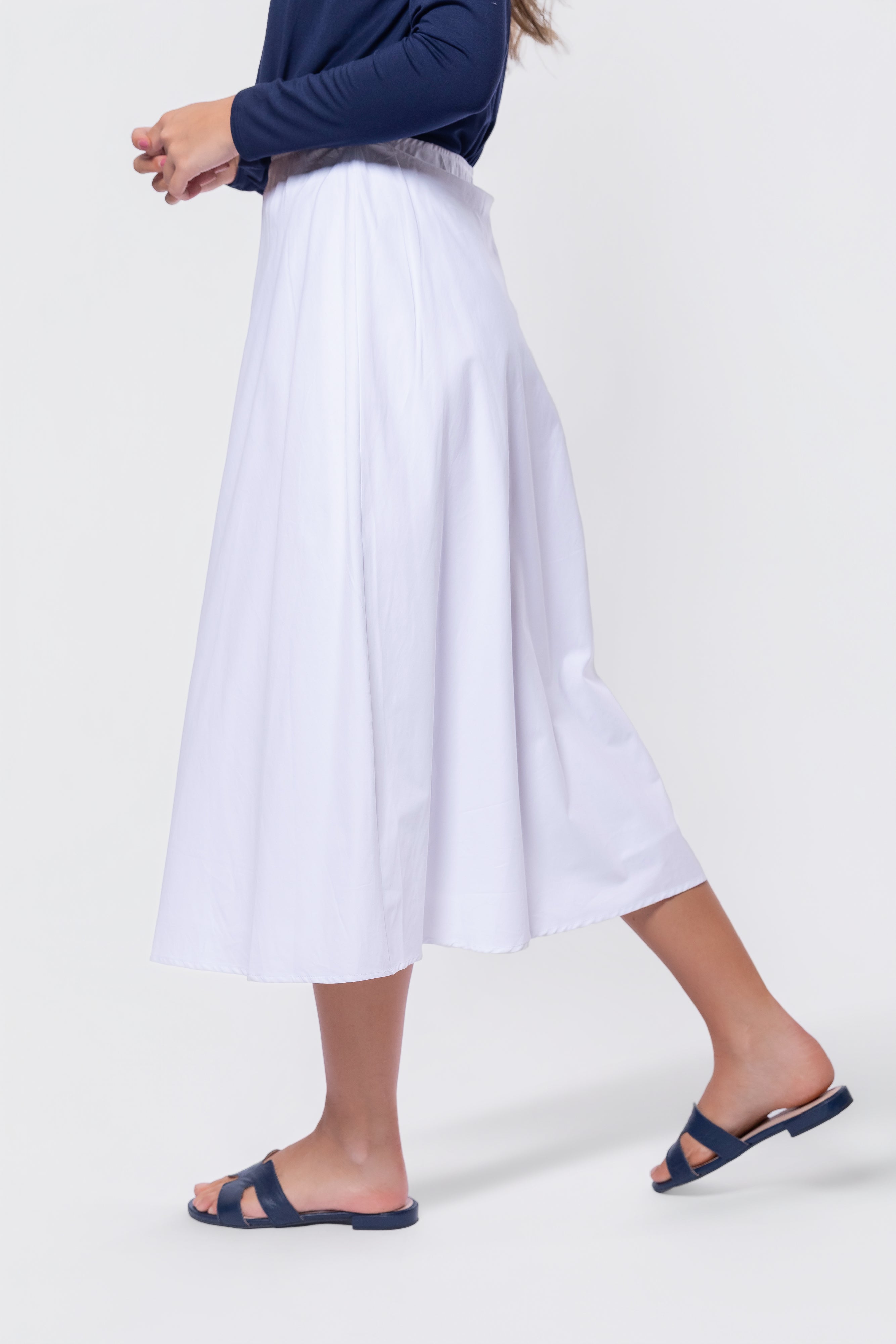 Dakota Skirt (White Solid) - Glamourous Grace