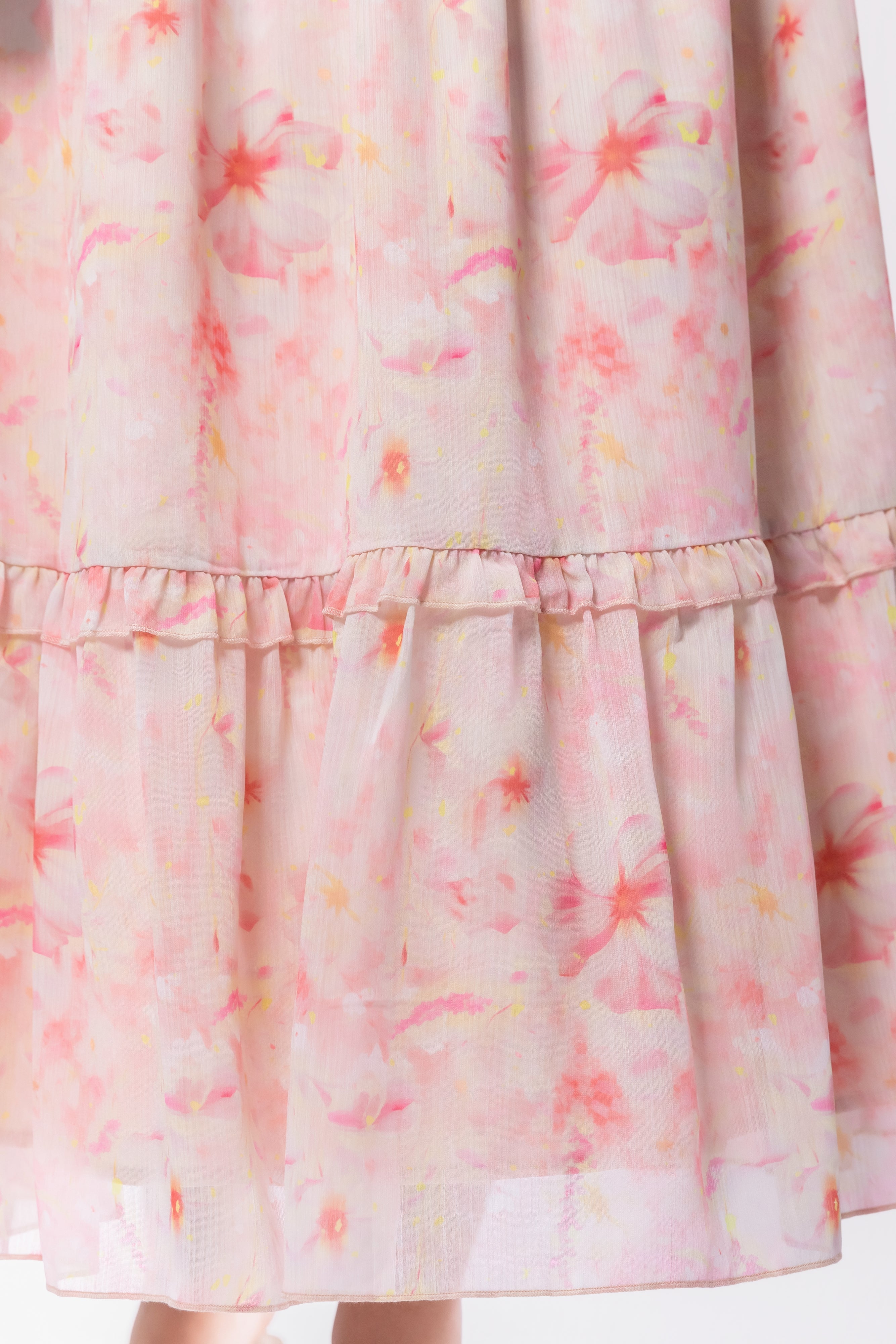 Victoria Dress (Pink Yellow) - Glamourous Grace