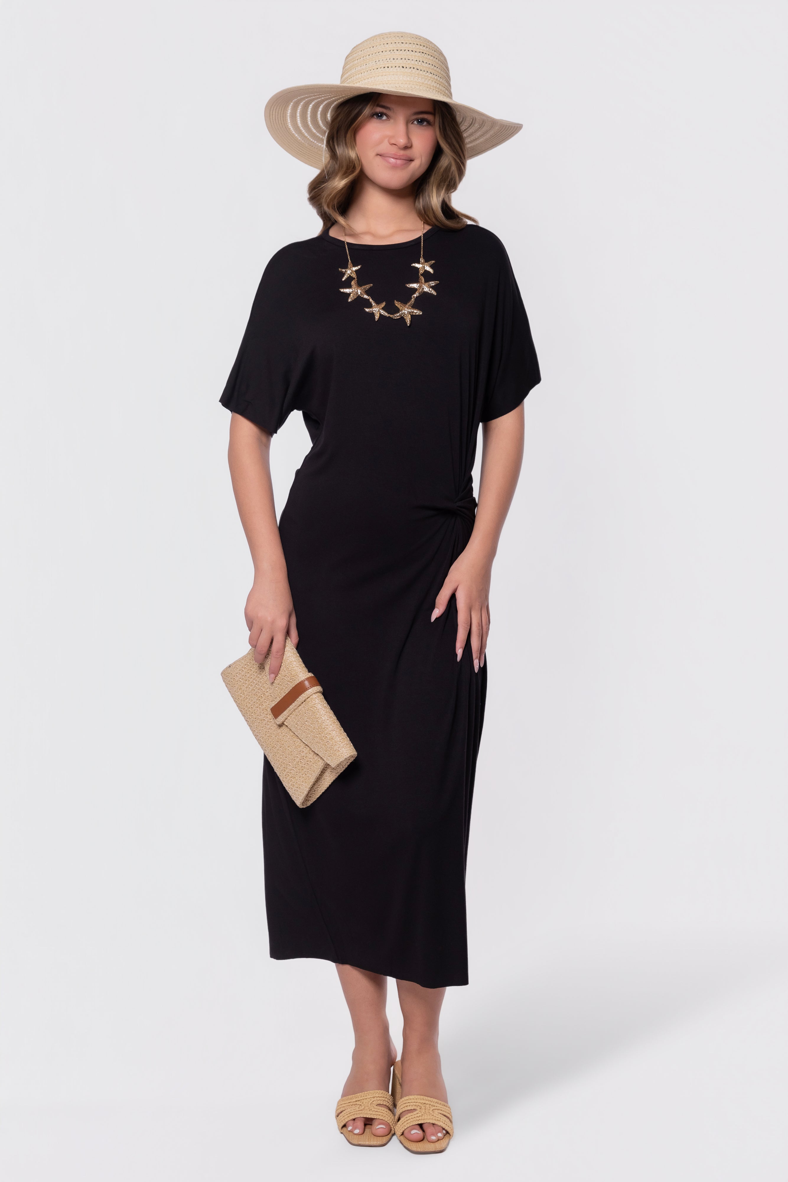Elsa Dress (Black) - Glamourous Grace