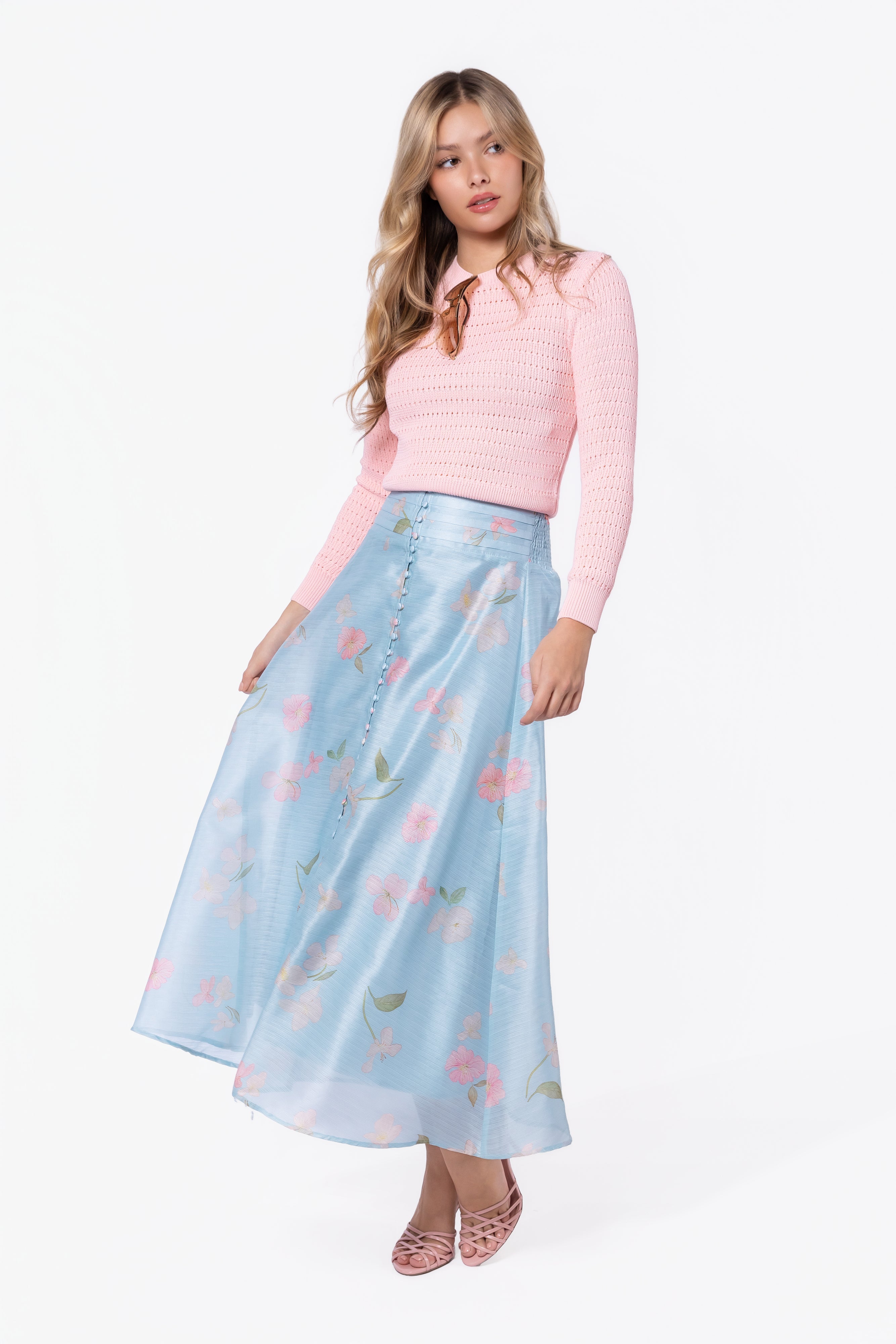 Elia Skirt (Mint Ground) - Glamourous Grace