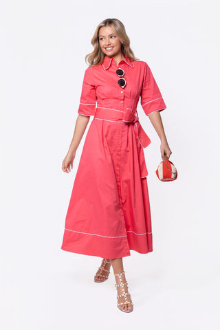 Logan Dress (Coral Pink)