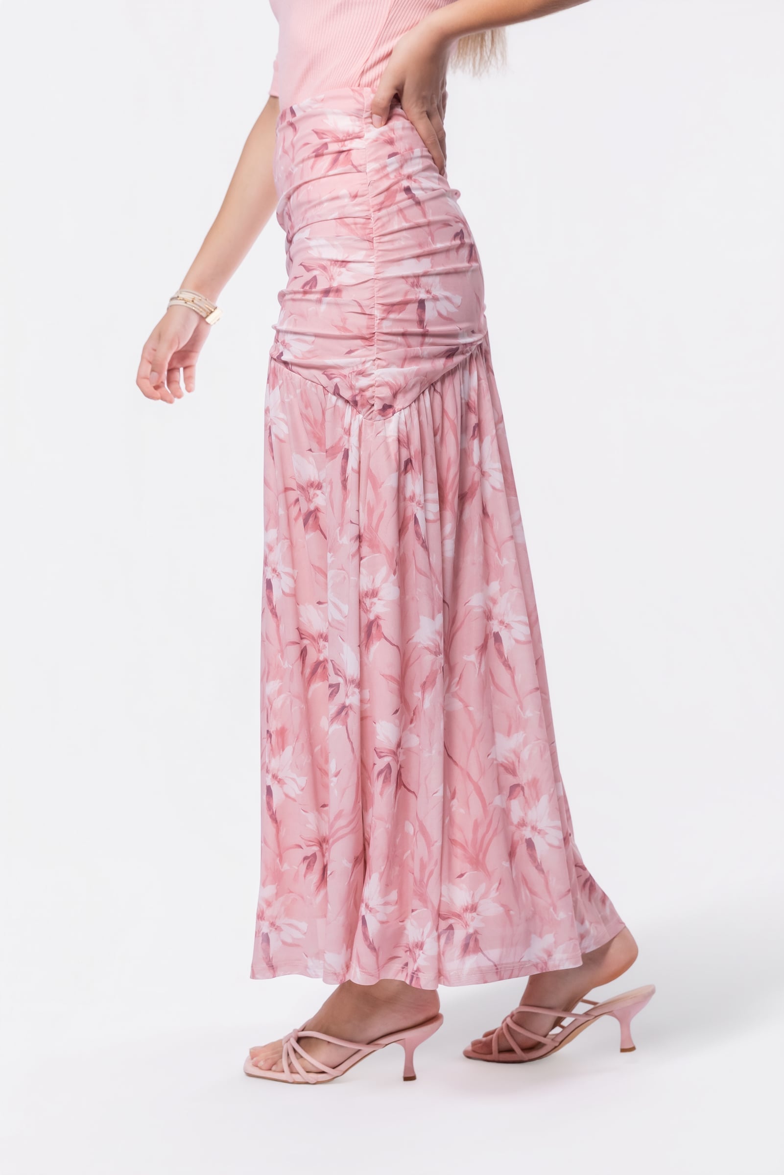 Miri Skirt (Pink Pattern) - Glamourous Grace
