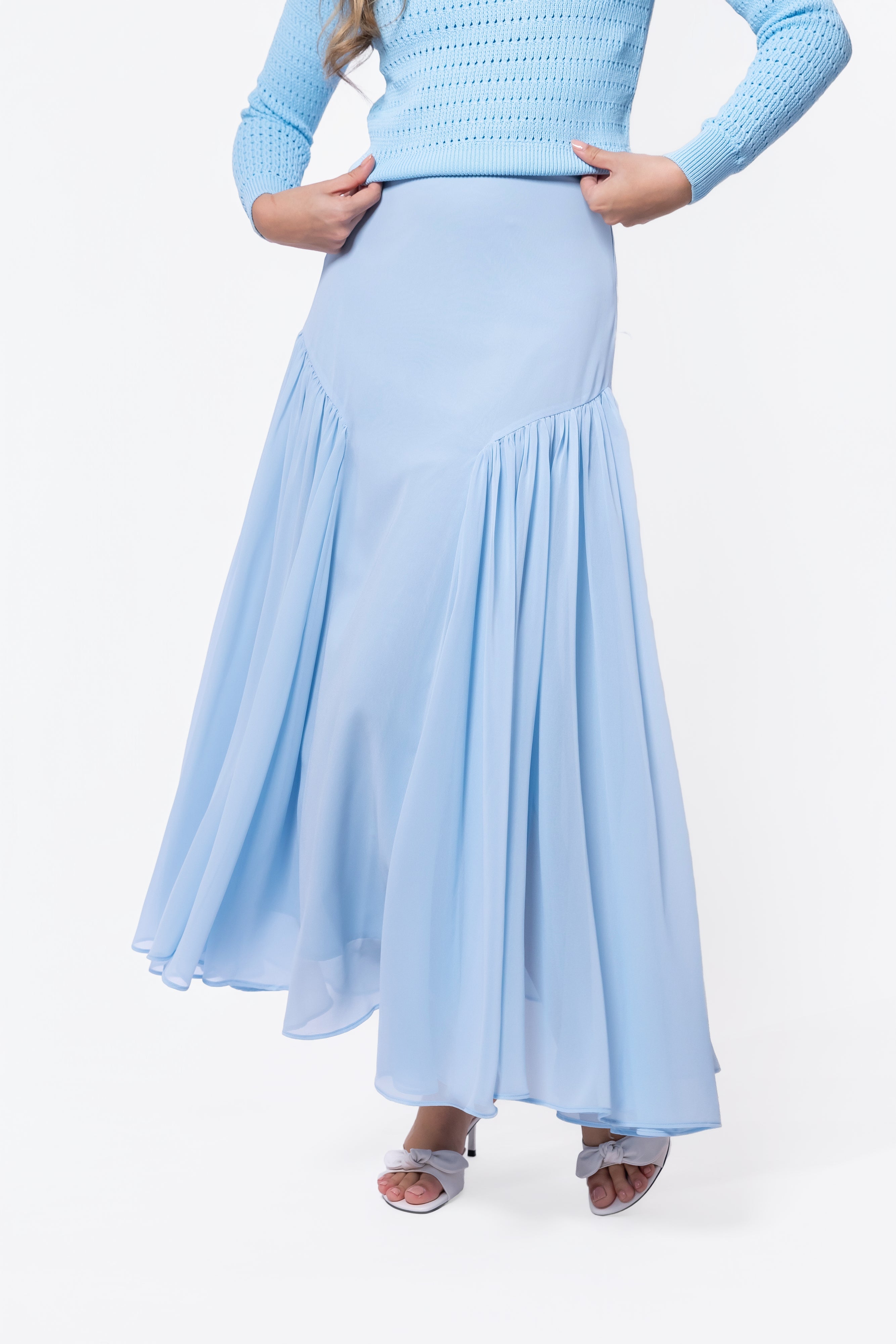 Vega Skirt (Light Blue) - Glamourous Grace