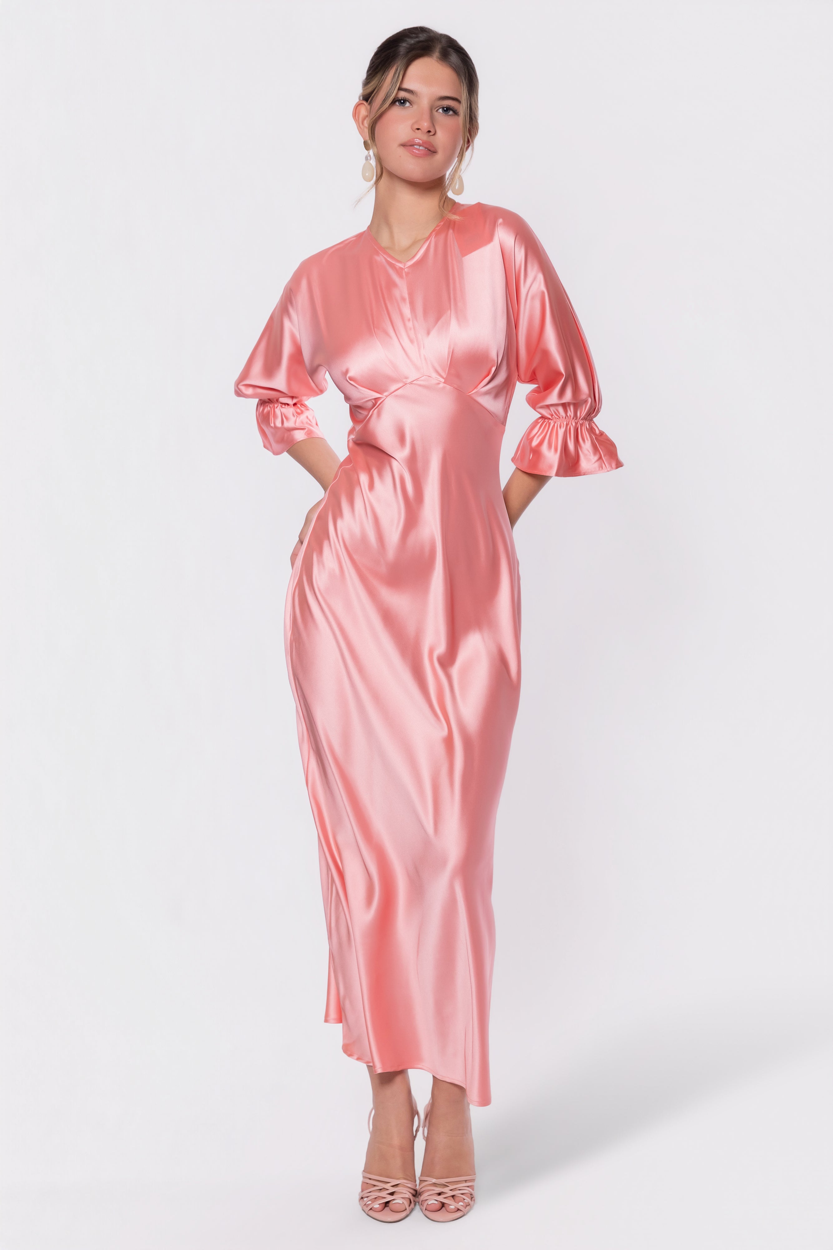Rebecca Dress (Pink) - Glamourous Grace