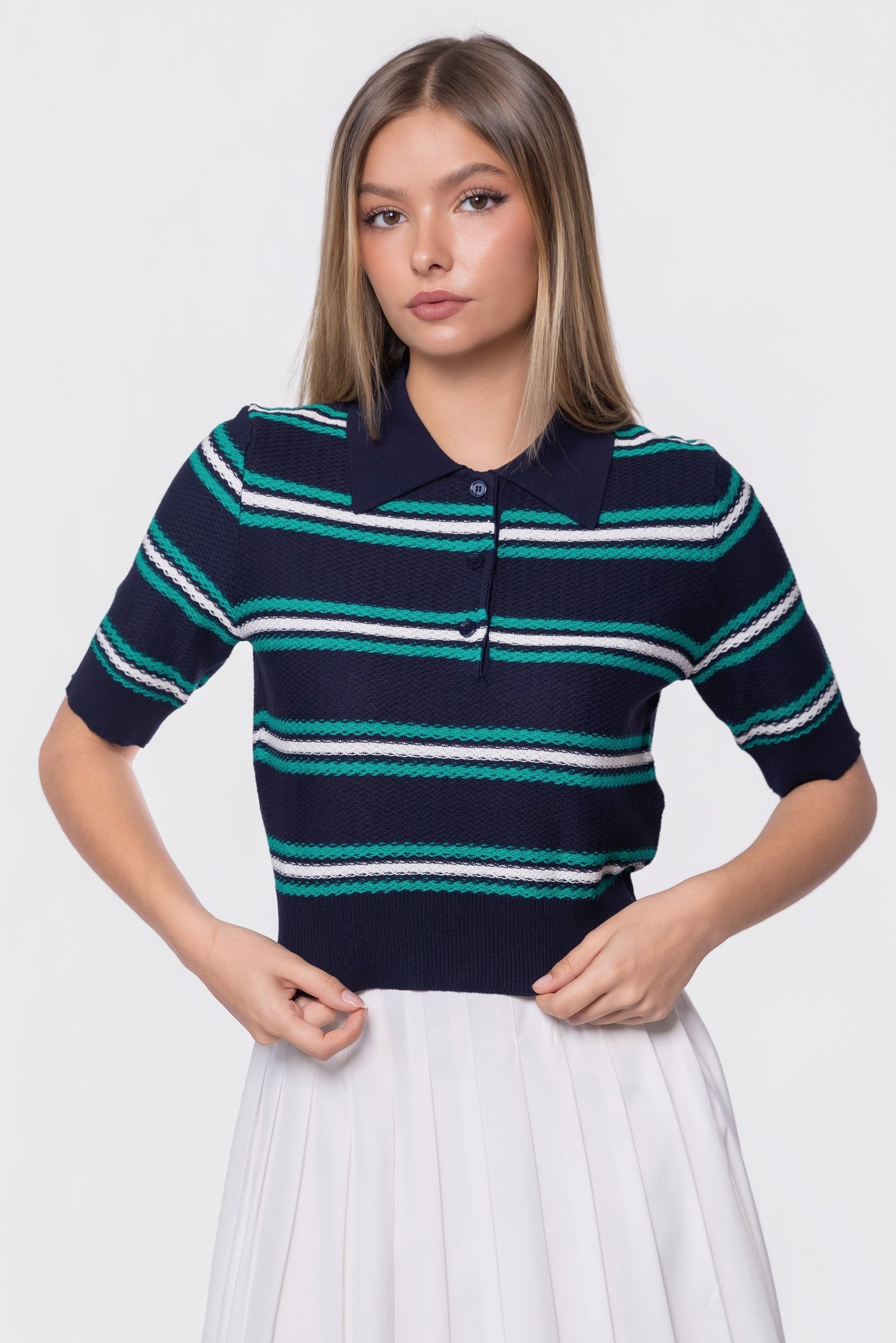 Brooklyn Top (Navy) - Glamourous Grace