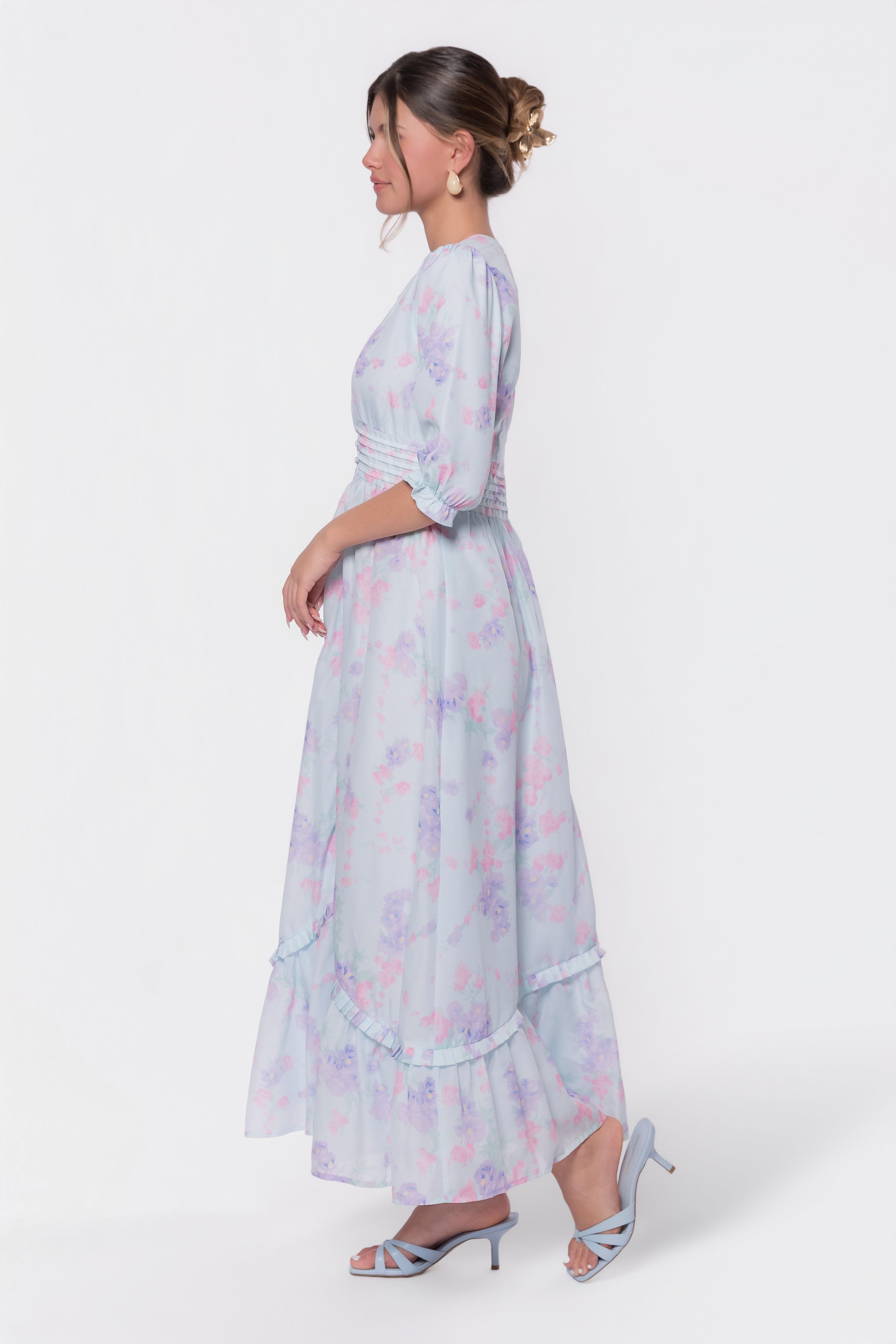 Amelia Dress (Light Blue) - Glamourous Grace
