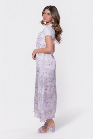 Paula Dress (Pink/Sage)