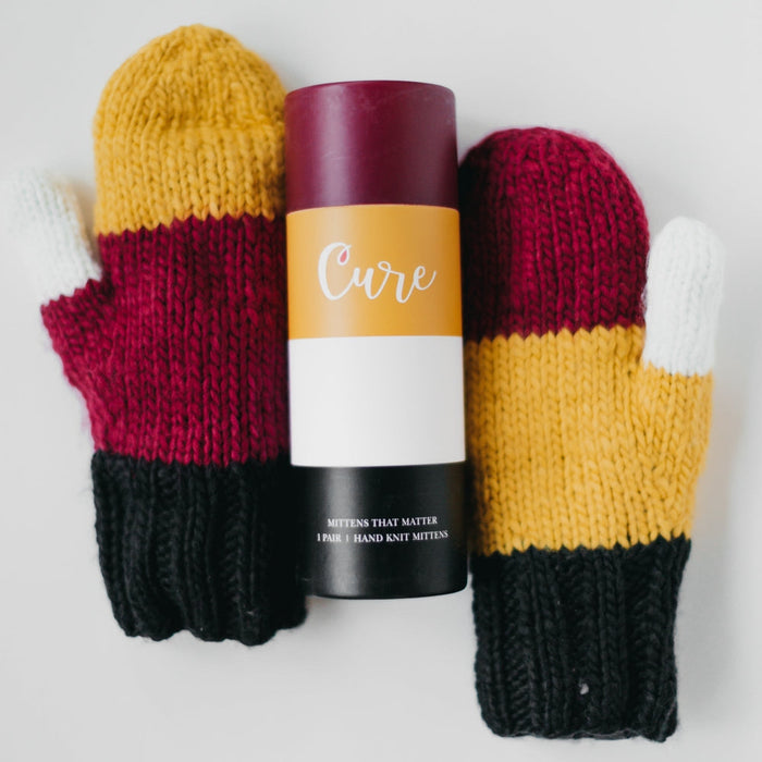 CURE Mittens (Maroon and Gold) - Glamourous Grace