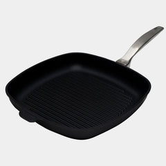 CXD Dual Ceramic Layer, Diamond Reinforced Nonstick Square Grill Pan - 11" x 11" (28 cm x 28 cm) | Made in Switzerland