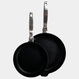 CXD Dual Ceramic Layer, Diamond Reinforced Nonstick 2-Piece Fry Pan Set (9.5" & 11") | Made in Switzerland