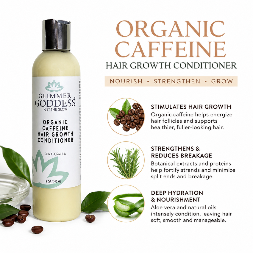 Organic Caffeine Hair Growth Mask – Deep Conditioning Treatment - Glamourous Grace