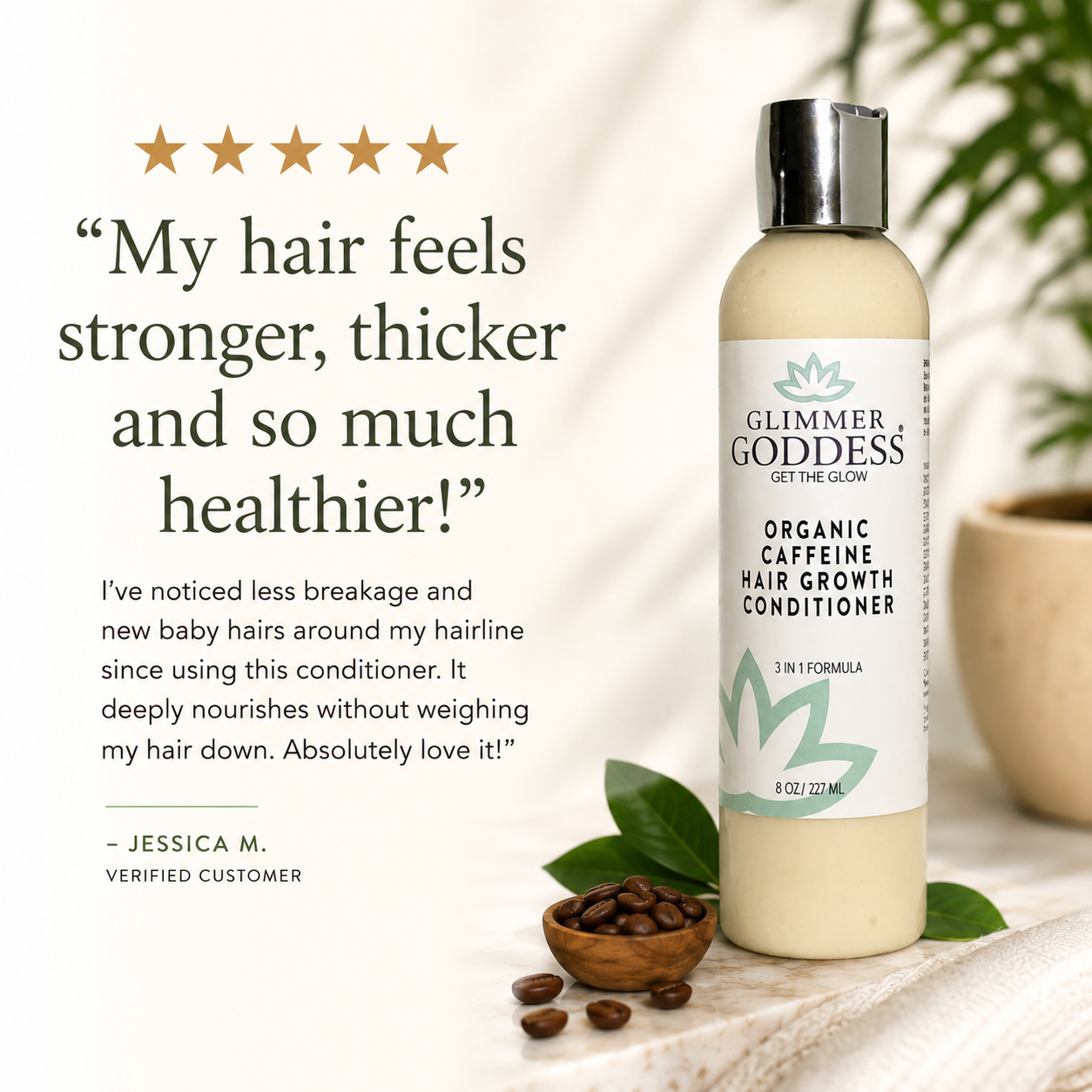 Organic Caffeine Hair Growth Mask – Deep Conditioning Treatment - Glamourous Grace